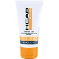 Rougj Head Latte Solare Viso SPF50+ per Sport Outdoor e Condizioni Estreme, 50ml