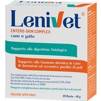 Roydermal Lenivet Entero Skin Complex - Integratore per cute e intestino di cani e gatti, 20 buste