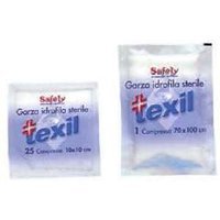 Safety Compresse Sterili Di Garza Idrofila 10 x 10 cm, 25 Pezzi