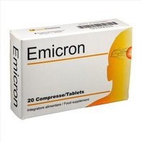 Sage Pharma Emicron - Integratore alimentare per il contrasto dell'emicrania, 20 compresse