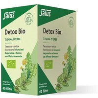 Salus Detox Bio - Tisana detox Salus Haus per l'azione depurativa e drenante, 40 filtri da 72 g