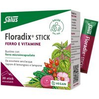 Salus Floradix Integratore Alimentare di Ferro e Vitamine, 20 stick