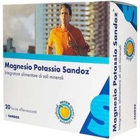 Sandoz Magnesio Potassio Integratore Alimentare di Sali Minerali, 20 bustine