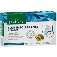 Santiveri Flor Intollerance Attacco - Integratore digestivo Santiveri, 30 capsule