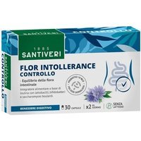 Santiveri Flor Intollerance Controllo - Probiotico intestinale in capsule vegetali Santiveri, 15 g