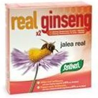 Santiveri Real Ginseng x2 - Integratore ricostituente con ginseng e pappa reale, 20 fiale da 10 ml