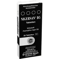 Sanum Nigersan D5 Medicinale Omeopatico 20 Compresse