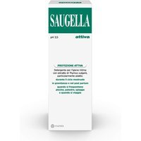 Saugella Attiva Verde - Detergente Intimo a pH 3.5 con Estratto di Timo, 250ml
