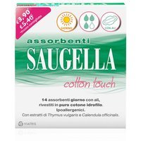 Saugella Cotton Touch - Assorbenti Esterni Giorno con Ali, 14 Pezzi