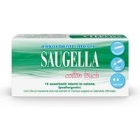 Saugella Cotton Touch - Assorbenti Interni misura Regular Flussi Medi, 16 Pezzi