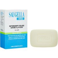 Saugella Viso - Detergente Viso Sapone Solido a pH Acido per Pelle Impura, 100g