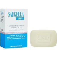 Saugella Viso - Detergente Viso Sapone Solido pH 3.5 Pelle Normale Mista, 100g