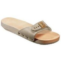 Scholl Pescura Flat - Zoccolo Scholl bycast per tonificare i piedi e le gambe, taglia 39 sabbia