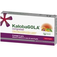 Schwabe Pharma KalobaGOLA Faringe e Laringe Gusto Fragola, 20 Compresse