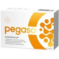 Schwabe Pharma Pegaso Axidophilus - Integratore di probiotici per il meteorismo, 60 capsule