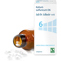 Schwabe Pharma Sali Dr. Schüssler - Kalium sulfuricum D6 Sale Dr. Schussler N.6 (solfato di potassio), 200 Compresse
