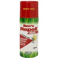 Sella Ben's Repell - Max Repellente contro Zanzare e Zecche, 100ml