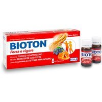 Sella Bioton forza e vigore - Sella integratore ginseng per la stanchezza e lo stress, 14 flaconcini
