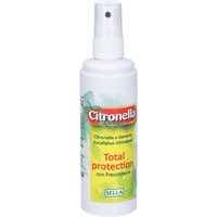 Sella Citronella Total Protection Natural - Total protection spray antizanzare, 100 ml
