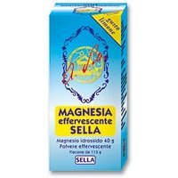 Sella Magnesia Effervescente al Limone - Integratore Sella magnesio idrossido per acidità, 115 g