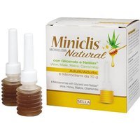 Sella Miniclis - Natural Microclismi Adulti Dispositivo Medico, 6 Microclismi