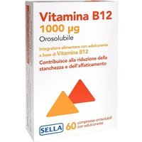 Sella Vitamina B12 Integratore Alimentare Orosolubile, 60 compresse