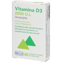 Sella Vitamina D3 2000 U.I. Integratore Alimentare, 60 compresse