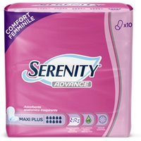 Serenity Advance Assorbente Anatomico Maxi Plus Taglia L, 10 assorbenti