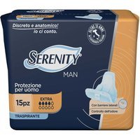 Serenity Man - Assorbente per Uomo Assorbenza Extra, 15 assorbenti