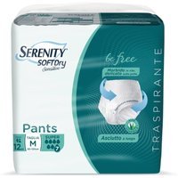 Serenity Pants Super M - Pantaloni Serenity sd sensitive assorbenti per l'incontinenza, 12 pezzi