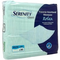 Serenity Relax Traverse Assorbenti Monouso 60 x 90 cm, 30 traverse