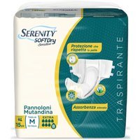 Serenity Soft Dry - Sensitive Be Free Pannoloni Mutandina Taglia M, 15pannoloni