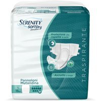 Serenity Soft Dry - Sensitive Pannoloni a Mutandina Taglia L Super, 15 pannoloni