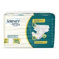 Serenity Soft Dry Sensitive Extra Pannoloni Mutandina Taglia L, 30 Pezzi