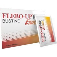 Shedir Pharma Flebo-Up 1000 Exotic - Integratore per l'insufficienza venosa, 18 bustine