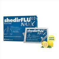Shedir Pharma Shedirflu 600 Naxx - Integratore per le secrezioni bronchiali e la gola, 20 bustine