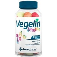 Shedir Pharma Vegelin Junior - Caramelle gommose Shedir Pharma ad azione ricostituente, 60 pezzi