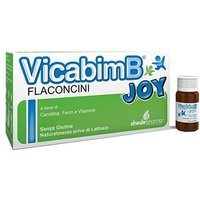 Shedir Pharma VicabimB Joy - Integratore per energia e stanchezza nei bambini, 10 flaconcini 10 ml