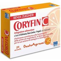SIT Coryfin C Senza Zuccheri Integratore Ricostituente, 24 Caramelle
