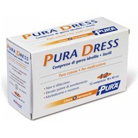 Sixtem Life Pura Dress Compresse in Garza Idrofila in Cotone 18 x 40cm, 12 Pezzi
