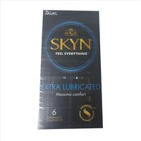 Skyn Feel Everything Extra Lubricated Profilattici Senza Lattice, 6 Pezzi