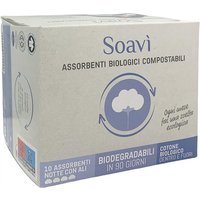 Soavì Assorbenti Notte con Ali Biologici, 10 assorbenti
