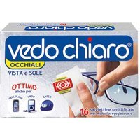 Sodalco Vedo Chiaro Salviettine Umidificate Per Occhiali Vista E Sole 16 Pezzi
