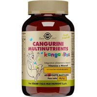 Solgar Cangurini Integratore Frutti Tropicali, 60 Tavolette Masticabili