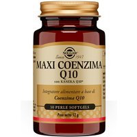 Solgar Maxi Coenzima Q10 Integratore Alimentare Antiossidante, 30 Perle