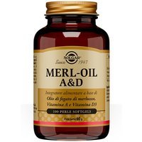 Solgar Merl Oil A & D Integratore Alimentare, 100 perle softgel