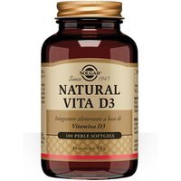 Solgar Natural Vita D3 Integratore Alimentare, 100 Perle