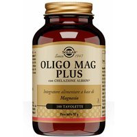 Solgar Oligo Mag Plus Integratore di Magnesio Chelato, 100 Tavolette