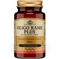 Solgar Oligo Rame Plus Integratore Antiossidante, 100 Compresse