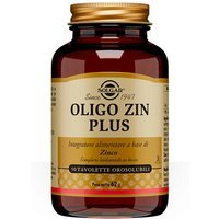 Solgar Oligo Zin Plus Integratore di Zinco Citrato e Gluconato, 50 Tavolette